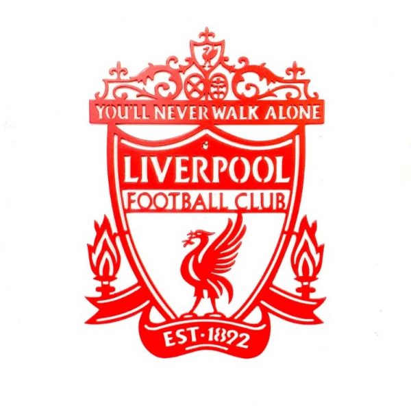 Liverpool FC Wall Crest - 600mm - Plasma Metal Art